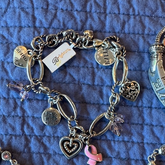 Brighton Silver and Pink Charm Bracelets - Picture 2 of 9